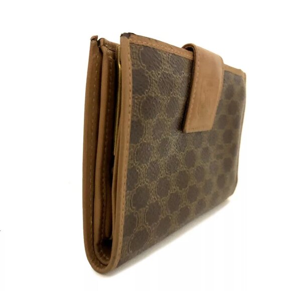 Authentic Celine Macadam PVC x Leather Kiss Lock Bifold Wallet - Picture 3 of 11